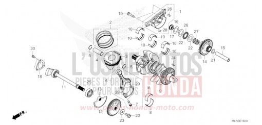 VILEBREQUIN/PISTON CRF1100D3R de 2024